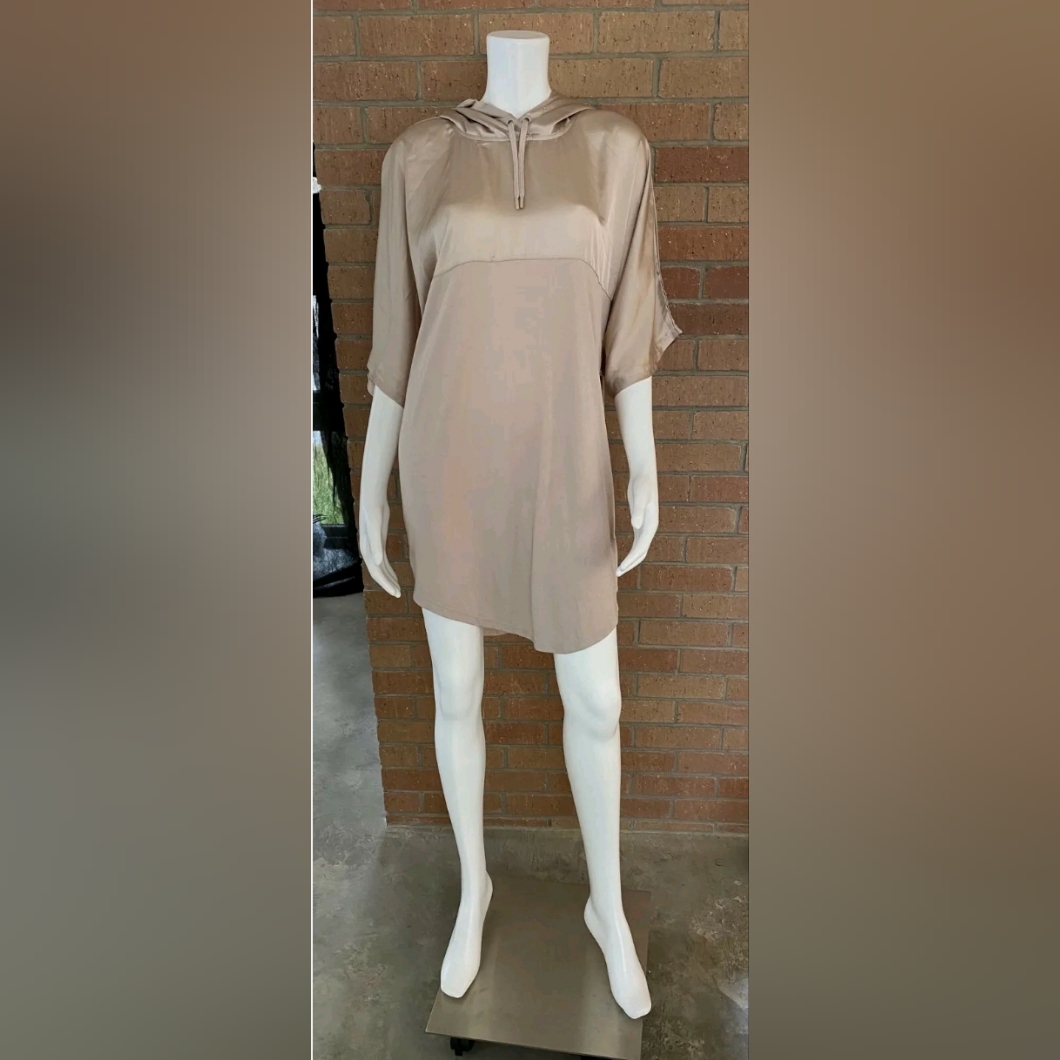 Ivy Park Beyonce Sport Dress Hooded Lightweight Soft Sz S Oversized Dusty Rose